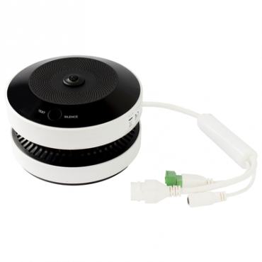 DETECTEUR DE FUMEE AUTONOME AVEC CAMERA FISHEYE INTEGREE HIKVISION