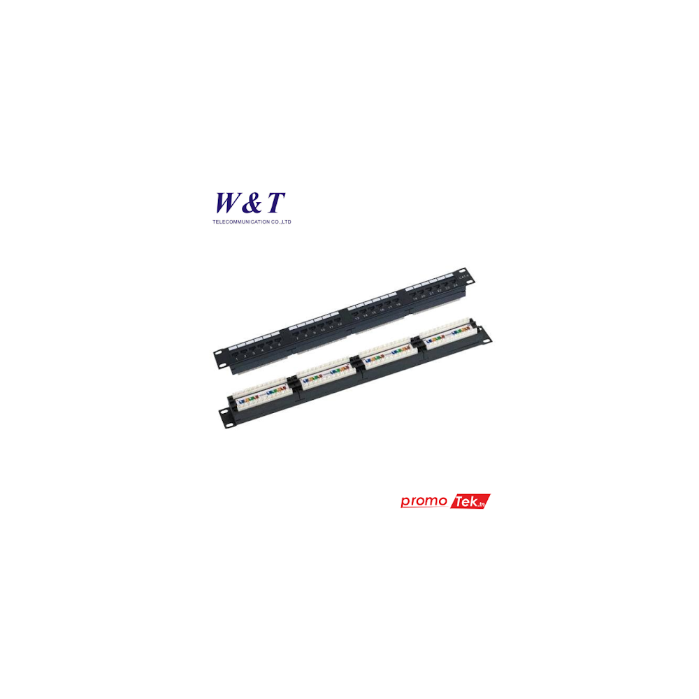 PANNEAU DE BRASSAGE UTP CAT6 24 PORTS