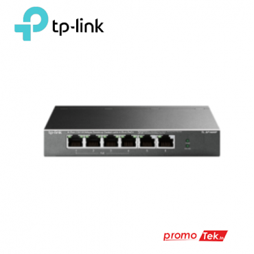 Switch de bureau 6 ports 10/100 Mbps avec 4 ports PoE+